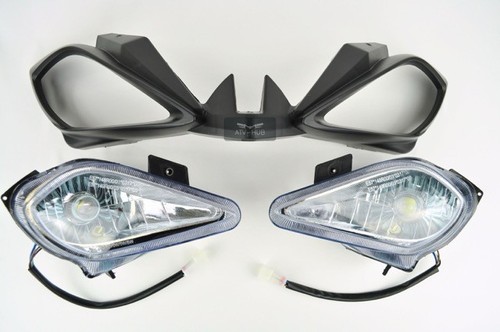 Led scheinwerfer set eckig mit - led,